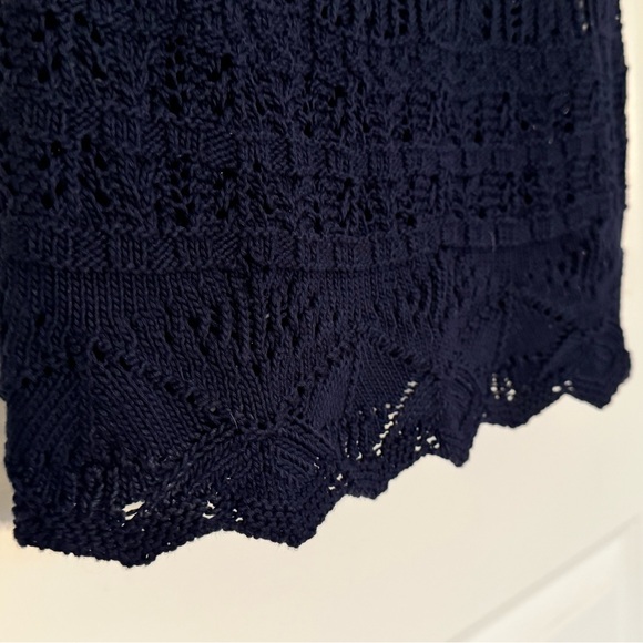 Sézane Jordie Crochet Top in Navy Blue - Picture 6 of 6